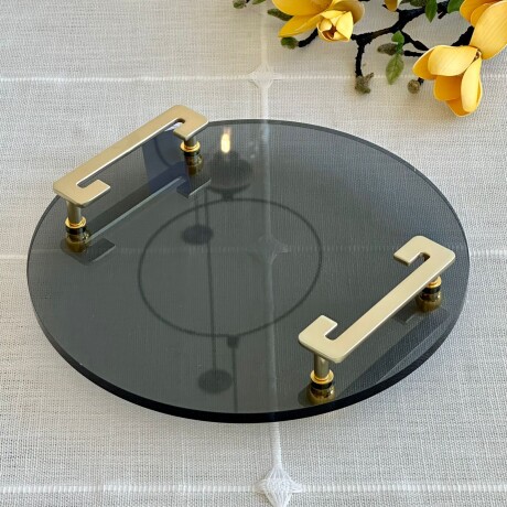 Bandeja Vidrio Circular Decorativa Ø25cm Bandeja Vidrio Circular Decorativa Ø25cm