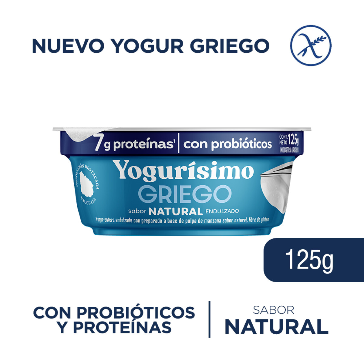 Yogurisimo griego natural 125g 