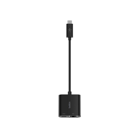 Adaptador Belkin USB-C a Ethernet con Carga USB-C Black Adaptador Belkin USB-C a Ethernet con Carga USB-C Black