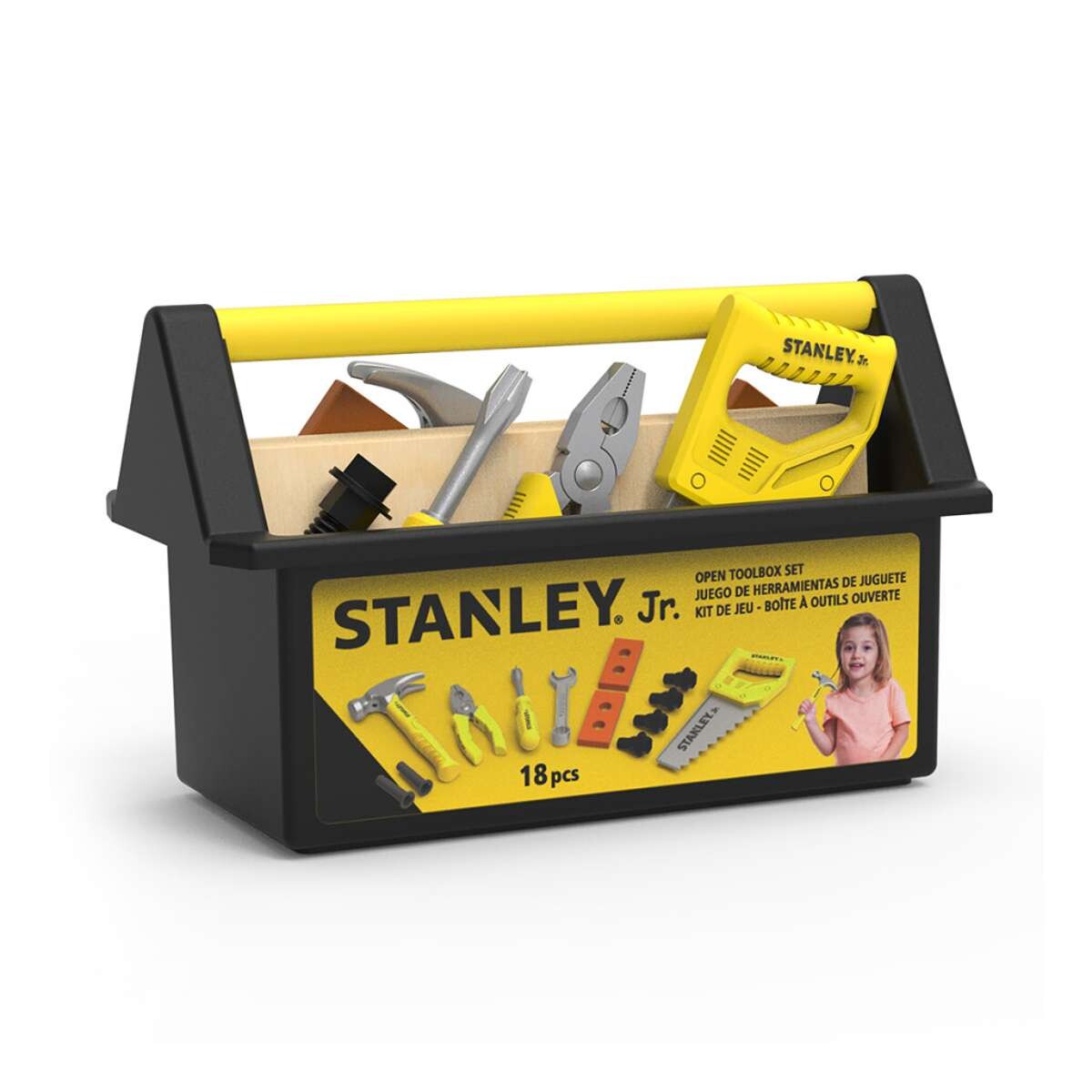 Set Caja de Herramientas Infantil con 18 Piezas - Stanley Jr 