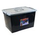 Caja organizadora 50 lts NEGRO Y GRIS
