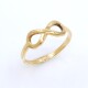 Anillo del infinito en oro 18k amarillo Anillo del infinito en oro 18k amarillo