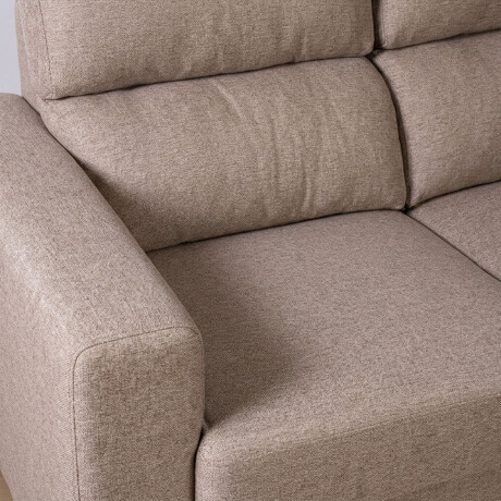 SOFA RETRACTIL 3 CUERPOS TELA MARRON AMBAR TOSTADO
