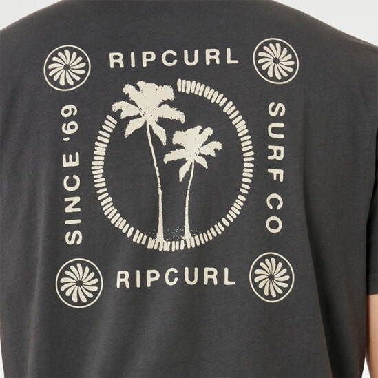 Remera Rip Curl Mod Cali Two Palms Negro