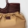 Bolso Ipanema en cuero curtido natural Chocolate