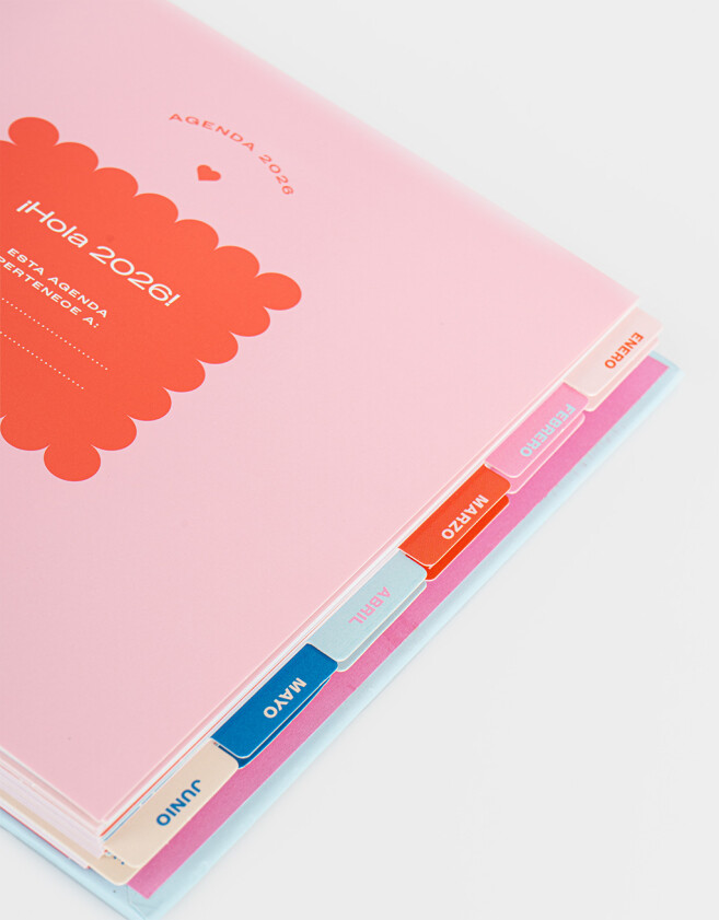Agendas y Calendarios Estampados Agenda Estampitas 2026 - Combinacion Multicolor