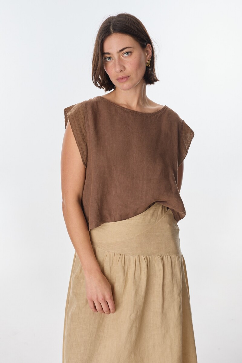 Blusa Aster - Chocolate 