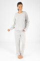 Remera rib grueso gris Gris