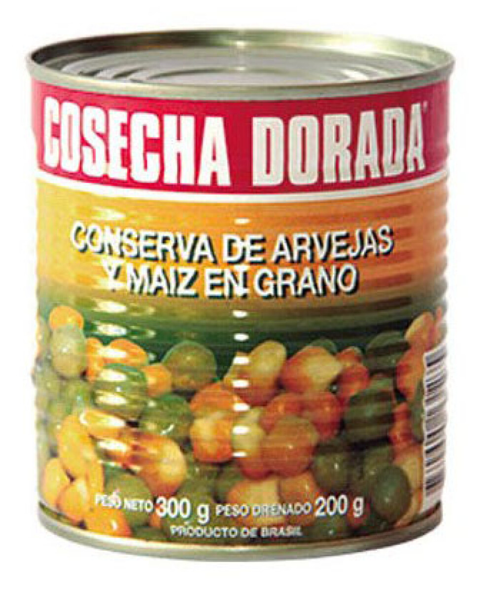 DUETO ARVEJA/CHOCLO COSECHA DORADA LATA 300G 
