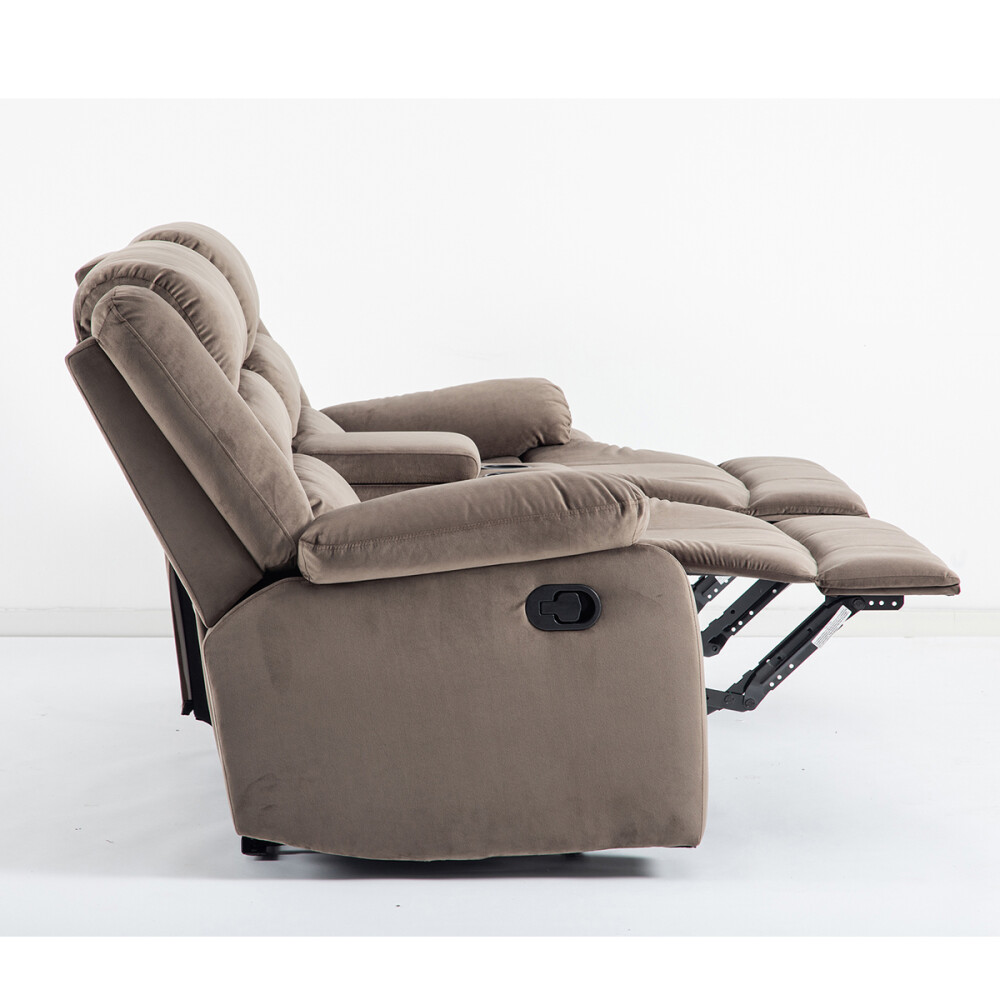 SOFÁ SILLON RECLINABLE 2 CUERPOS MARRÓN