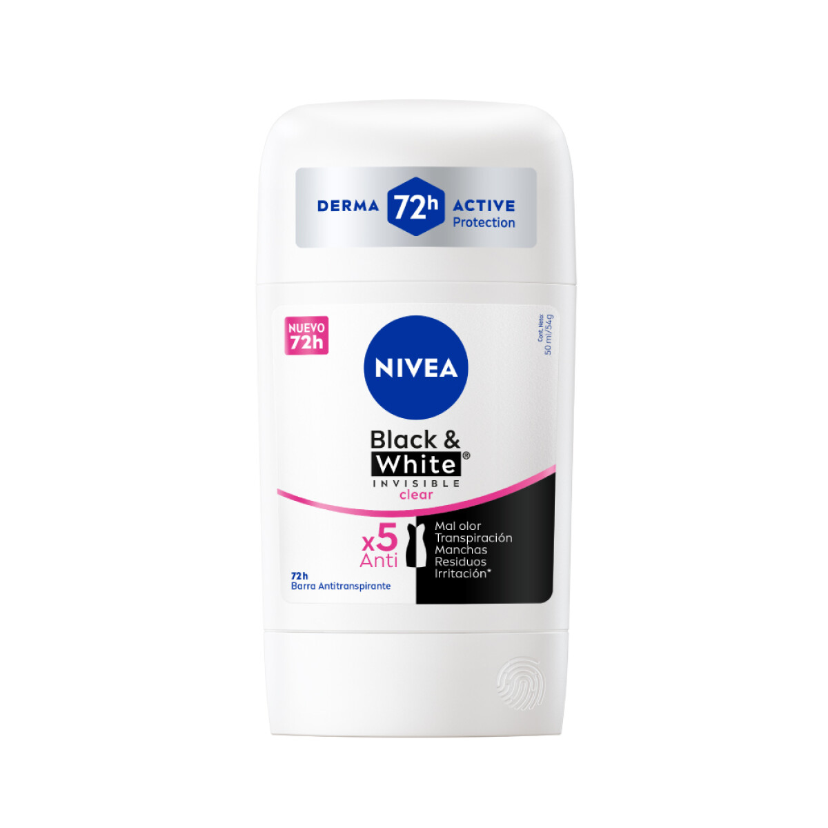 NIVEA DEO STICK B&W CLEAR FEM 54GR 