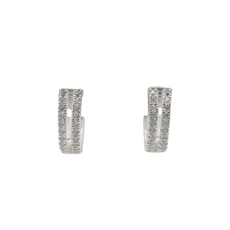 Caravanas Aro-Plata 925-Piedra zirconia-CA3015 Conpiedra