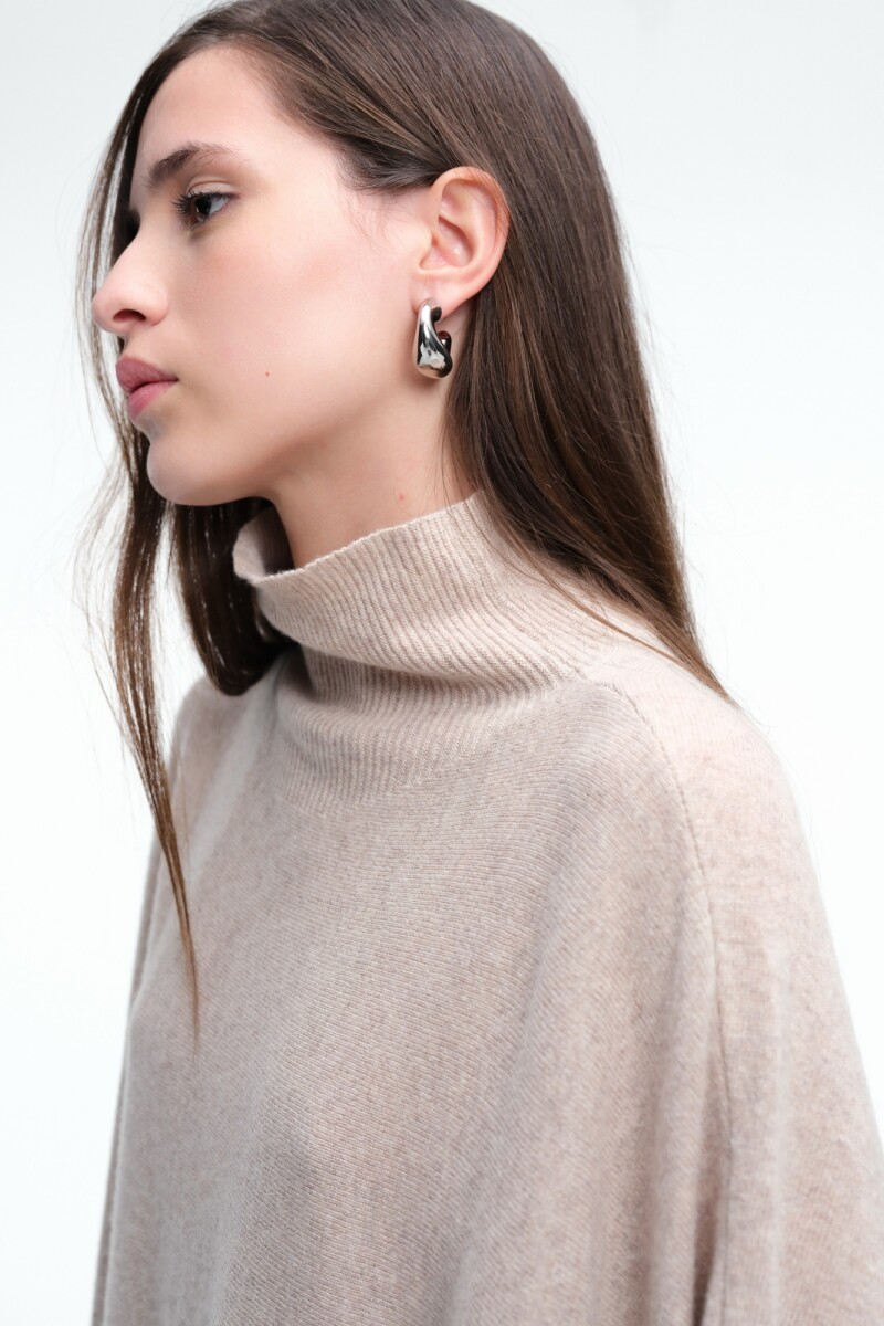 PONCHO TEJIDO Beige
