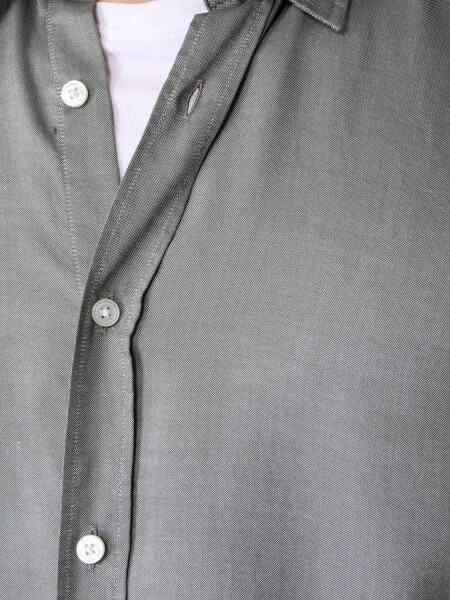 BOSS - Camisa slim fit de lyocell, S-ROAN-KENT 0