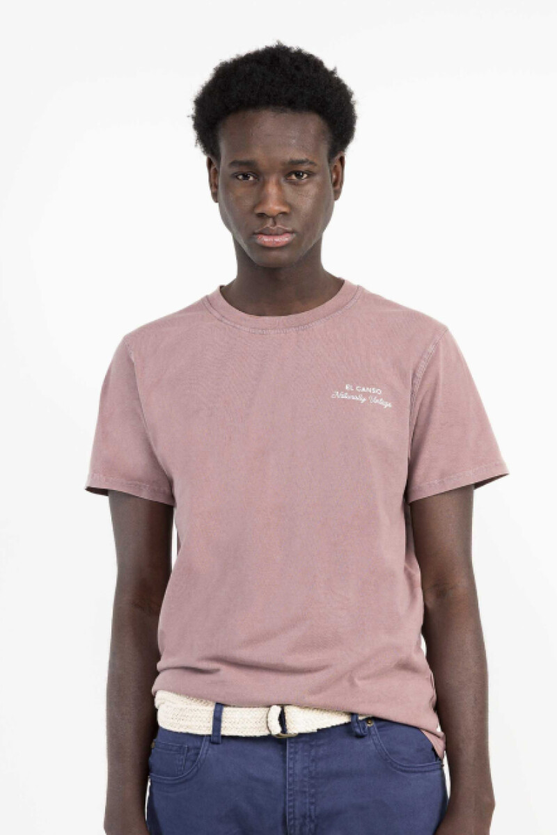 Camiseta Tinte Natural Rosa