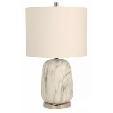VELADOR DE MESA 1L E27 MARMOL BLANCO VELADOR DE MESA 1L E27 MARMOL BLANCO