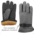 Guantes Para Frio Impermeables Antideslizantes Moto Bici Gris