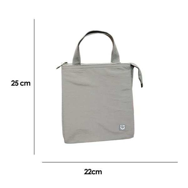 Lunchera triangular gris