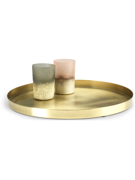 Bandeja decorativa FRITS Ø30xA2cm latón Bandeja decorativa FRITS Ø30xA2cm latón