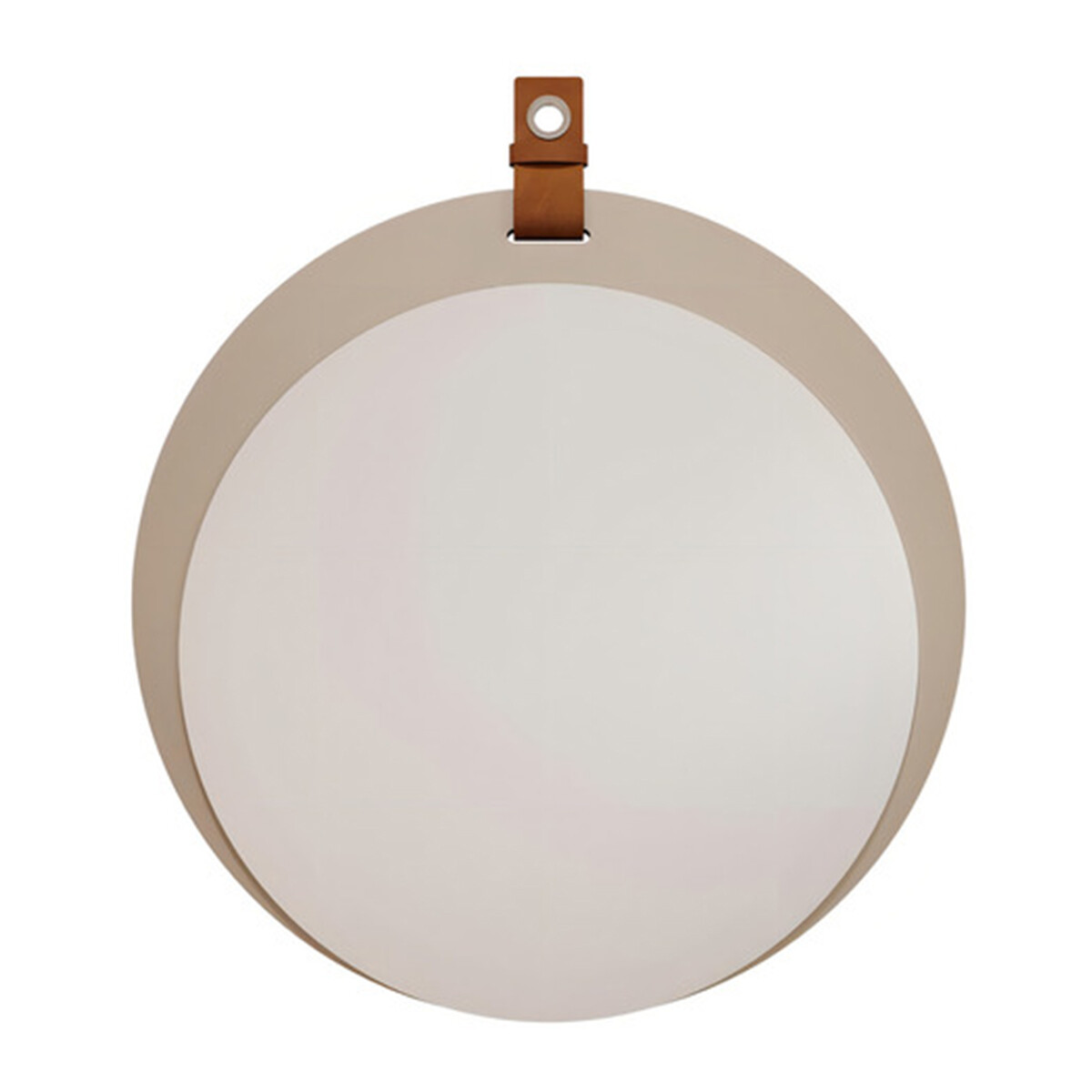 Espejo De Baño Lua Mgm, 60 Cm, Mdf, Color Capuchino 