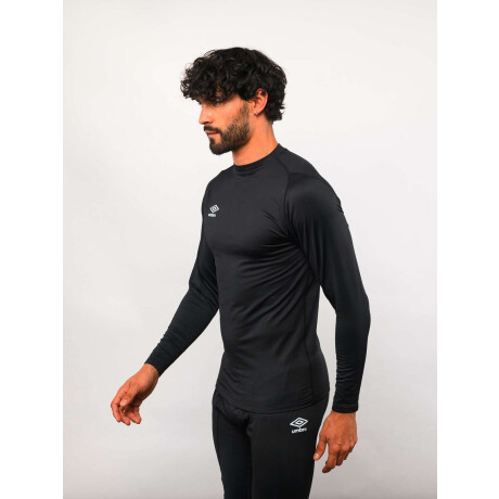 Remera Manga Larga Térmica Brush de Hombre Negro