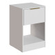 Mesa De Luz Moderna Dormitorio Para Cabecera Moderna Paris Blanco