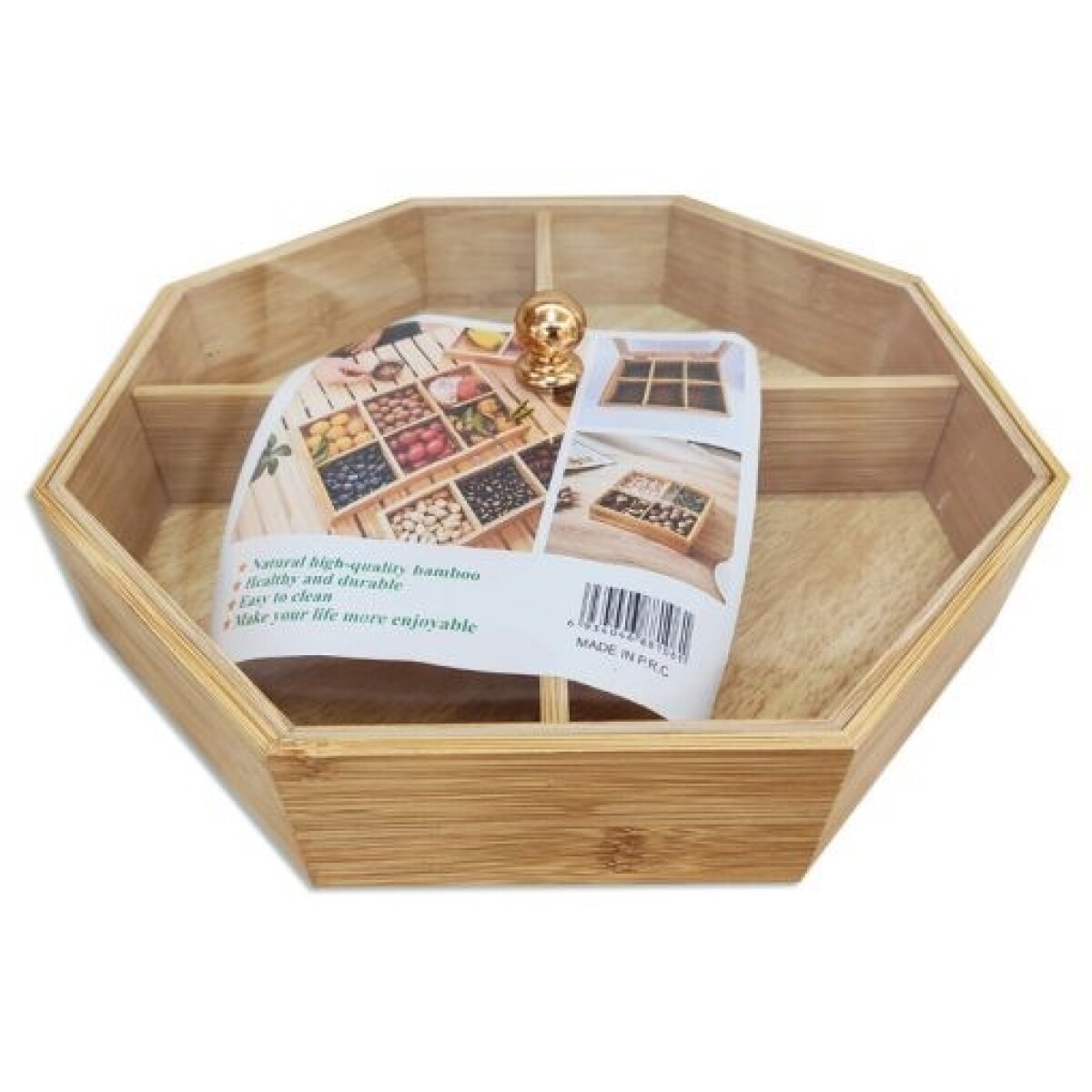 CAJA DE MADERA CON DIVISIONES 27.5X5 HU1690 