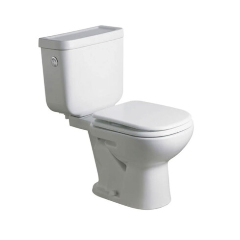 INODORO CON MOCHILA BARI BLANCO BRILLANTE DE LOZA PARA BAÑO BLANCO