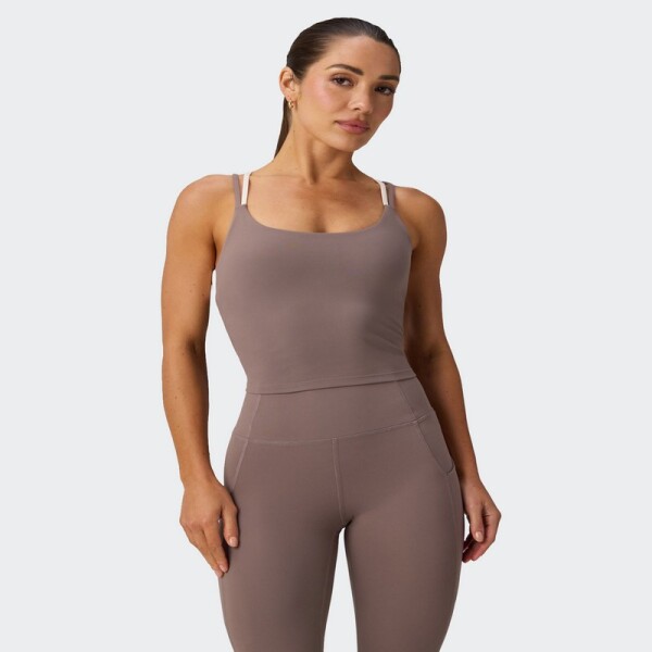 Top Fabletics Built-In Bra Tank Gris