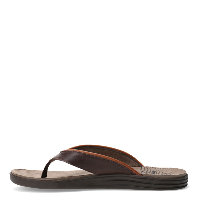 Sandalia de Hombre Freeway Ojota Casual Marrón Chocolate (Cuero Graso)