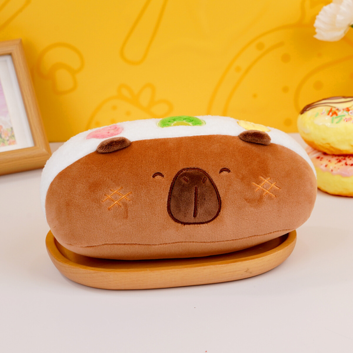 Peluche Capibara Bakery - Pan De Crema - Xs 