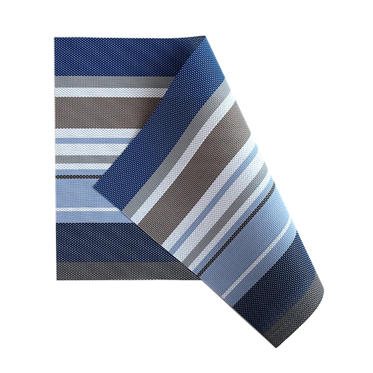 INDIVIDUAL PVC RAYADO 45x30CM TONOS AZUL — Deco Hogar