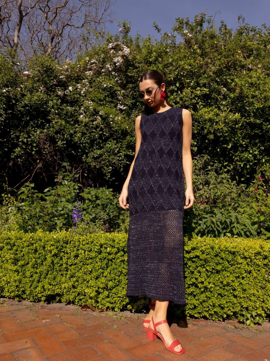 Vestido Diamanta - Azul 
