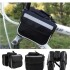 Alforja De Bici Bicicleta Bolso Impermeable Para Cuadro Variante Color Negro