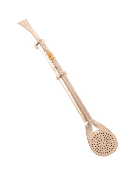 Bombilla De Plata y Oro S5