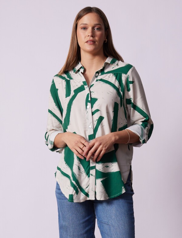 Camisola Print MULTI/VERDE