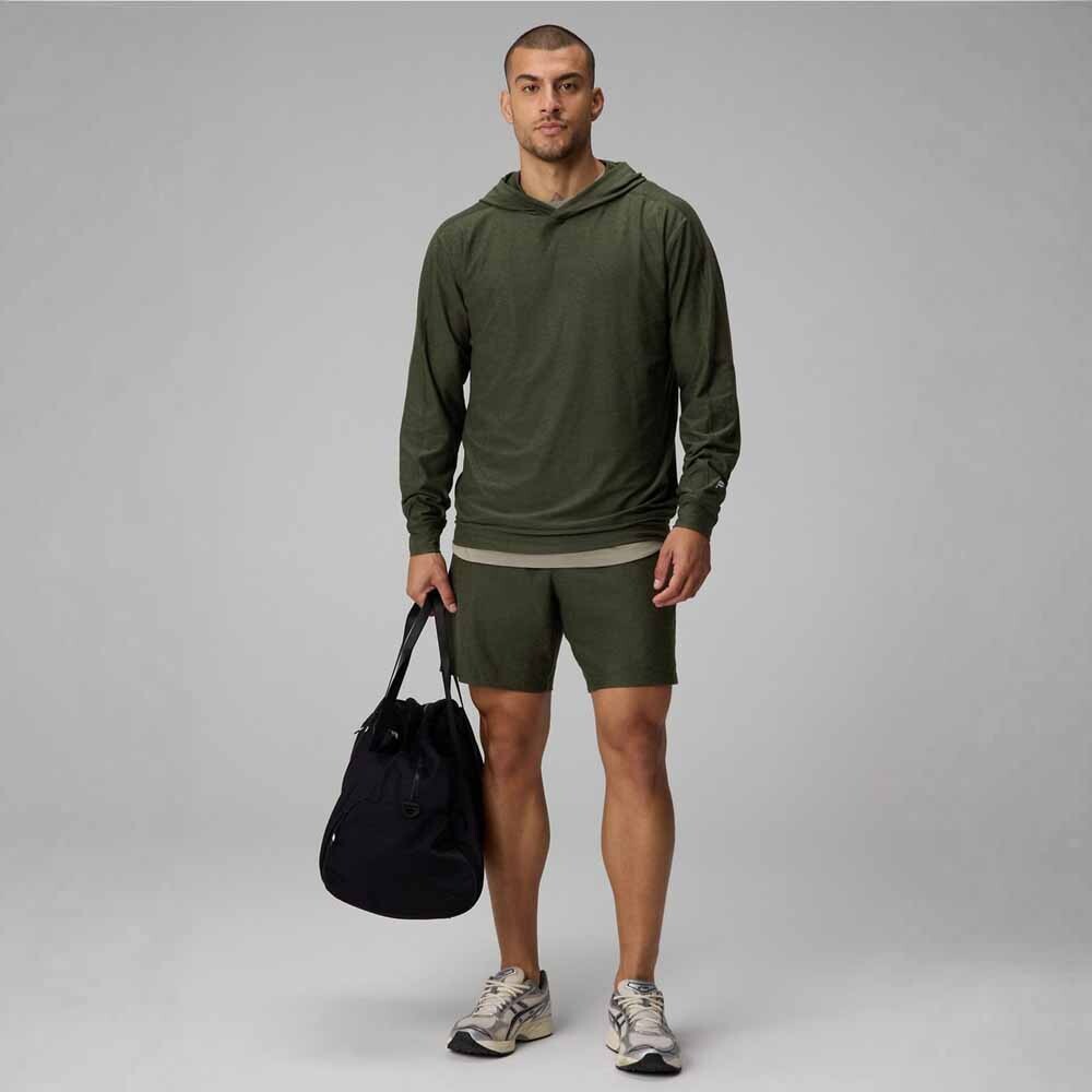 Polera The Cloud Jersey Hoodie Hombre Dark Olive Heather