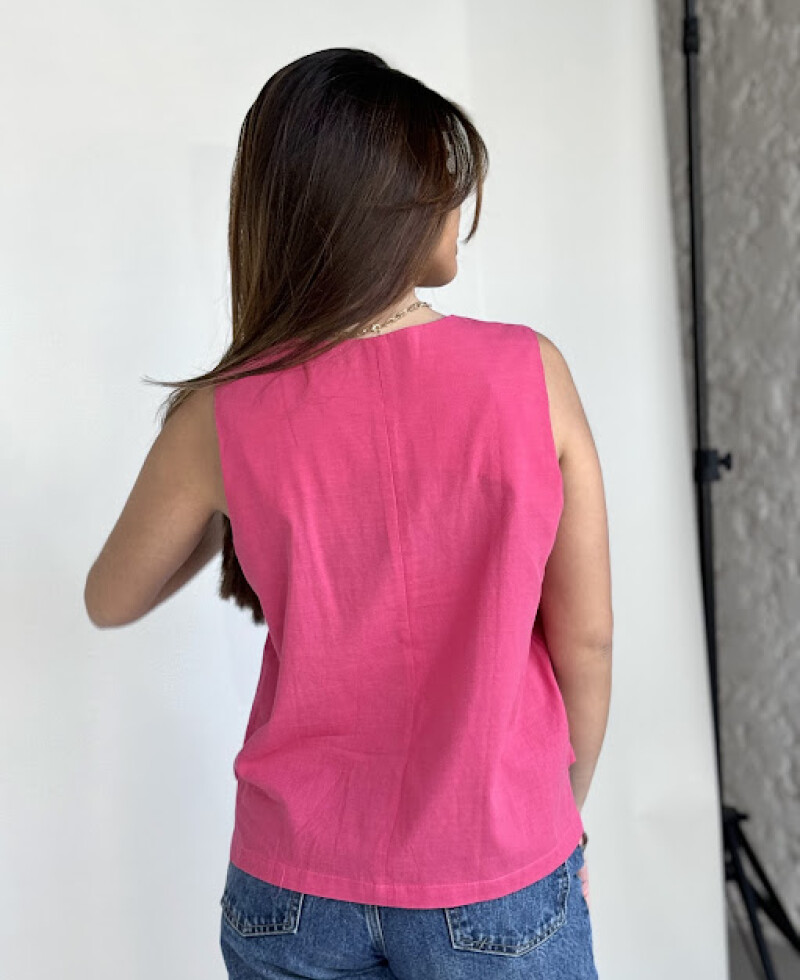 Blusa Franca fucsia