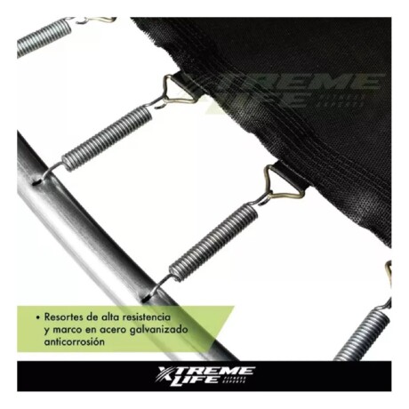 Cama Elastica Trampolin con escalera 2.45M + Lona negra con malla Cama Elastica Trampolin con escalera 2.45M + Lona negra con malla