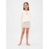 G LS SNIT SHORT PJ SET BRANNAN BROWN