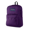 Mochila Jansport Modelo Superbreak Original Oferta Violeta oscuro