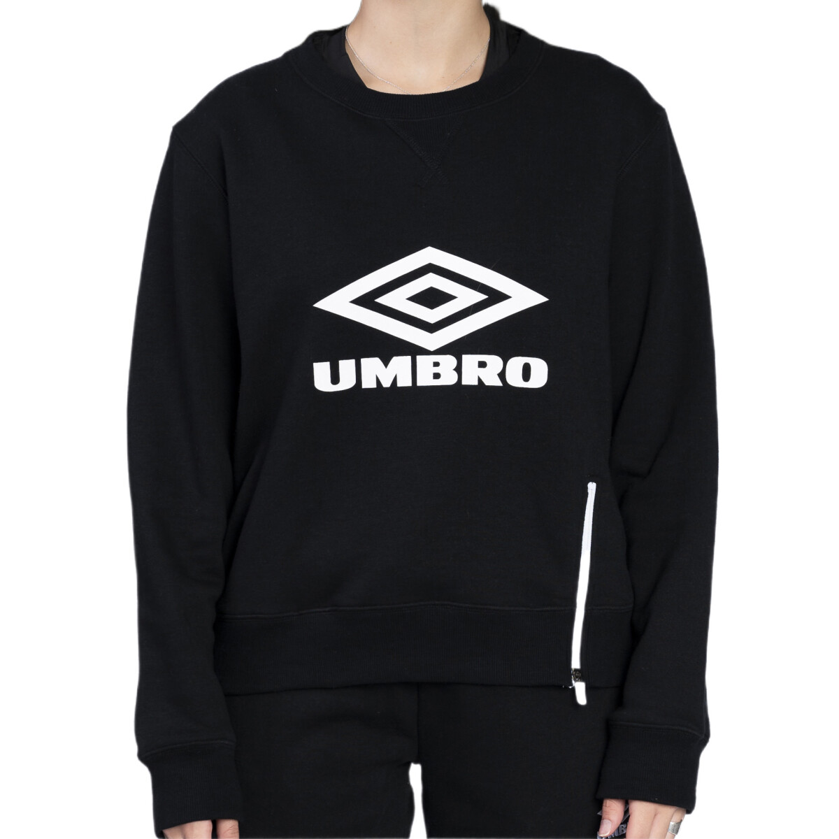 Buzo de Mujer Umbro Dakota Dama - Negro - Blanco 