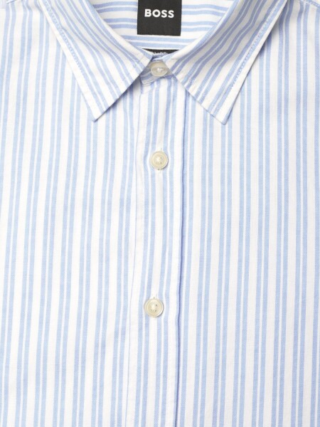 BOSS -Camisa de algodón manga larga, slim fit , S-ROAN-KENT 0