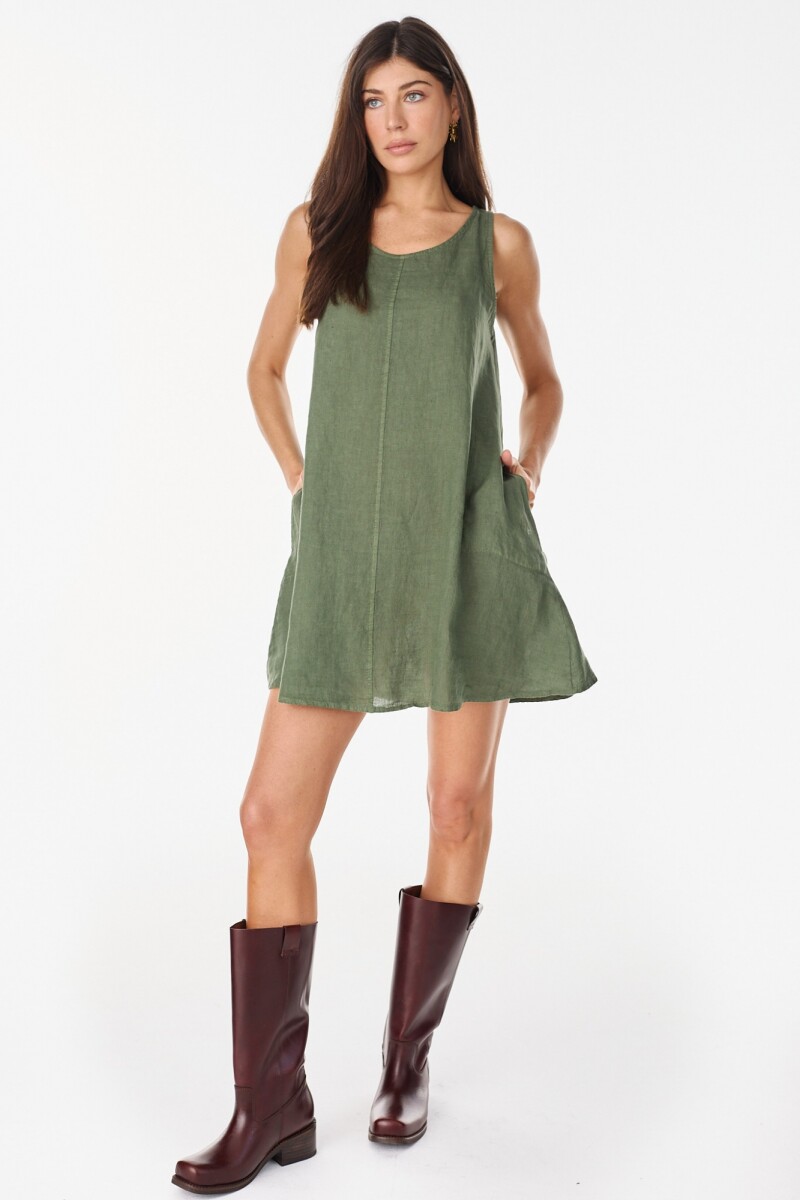 Vestido Diario Verde