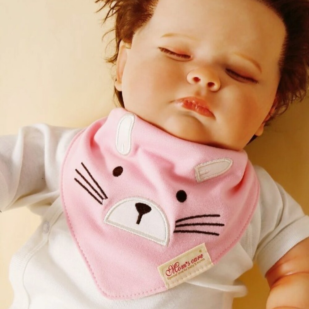 Set baberos bandana x3 raton rosa