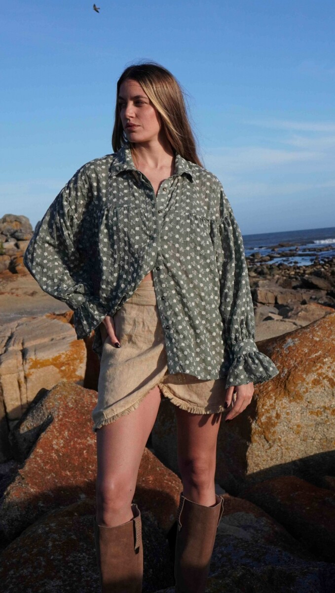 Camisa Gaia - Verde Broderie 