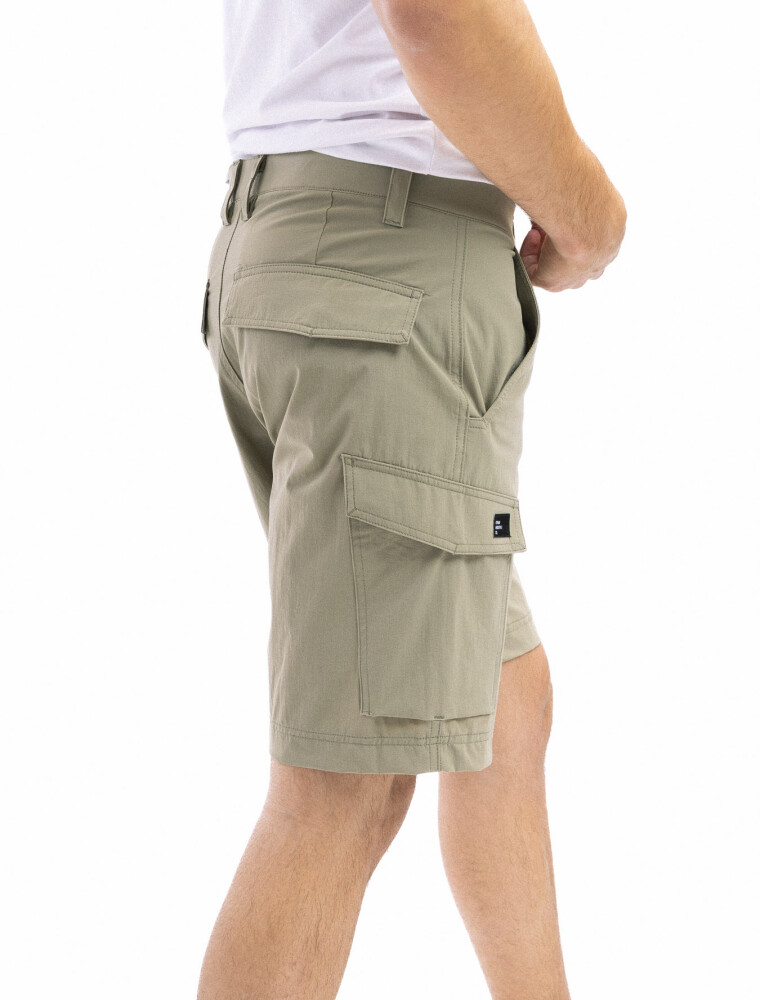 Bermuda Track con Spandex Kaki