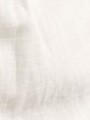 Blusa de algodón y lino Blanco