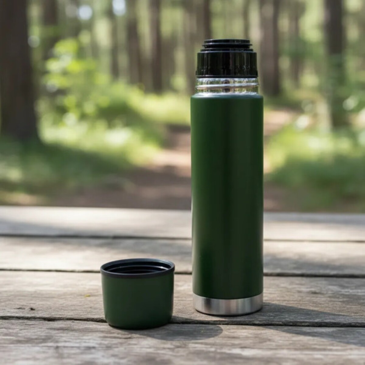 Termo en acero inoxidable de 500 ml - Verde Militar 