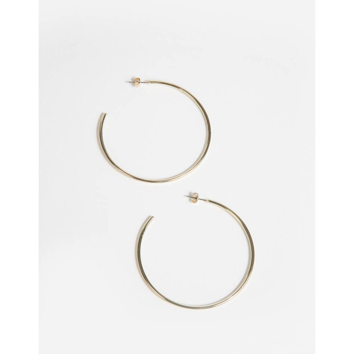 Argollas De Metal - Dorado 